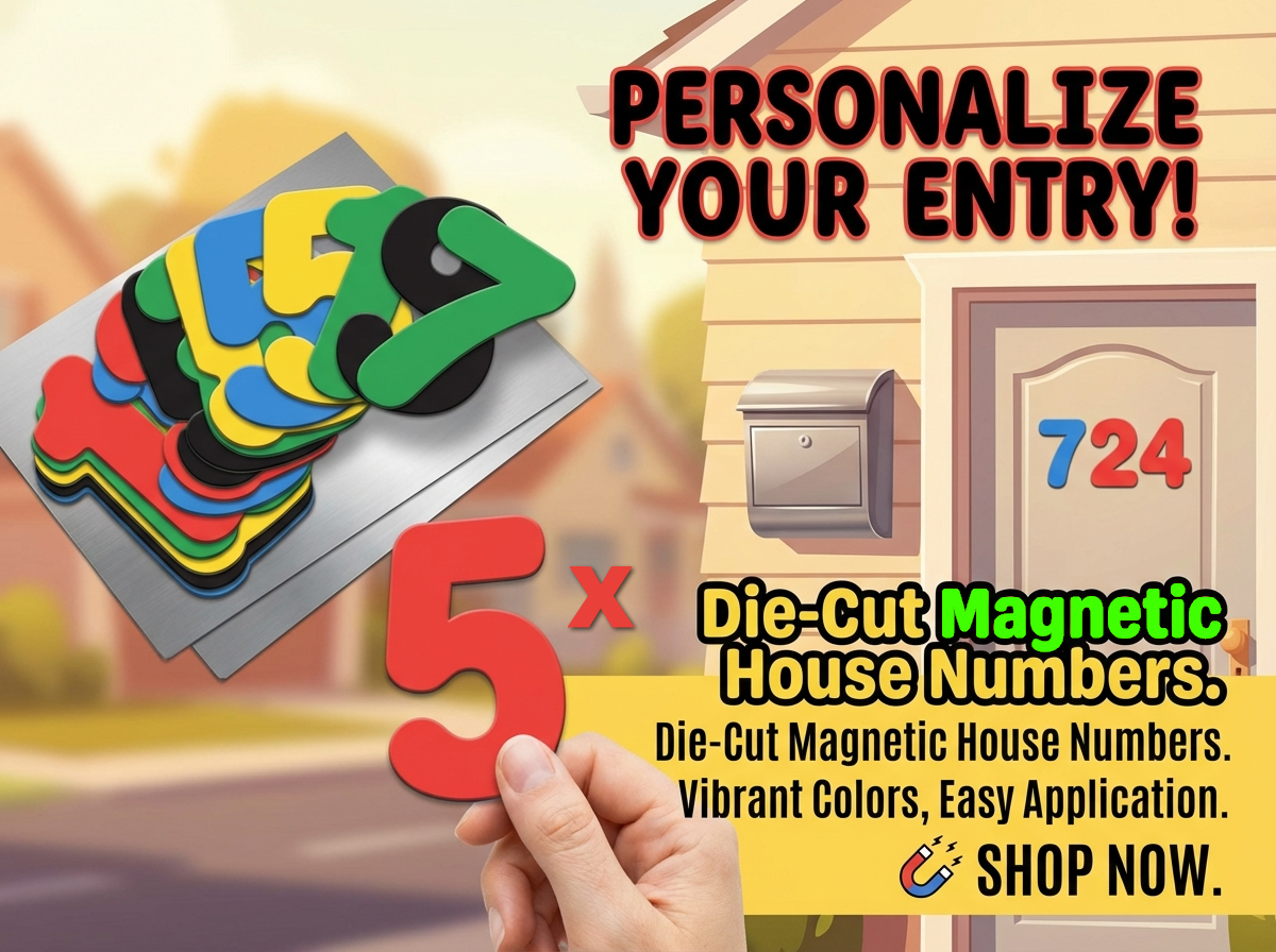 Magnetic House Numbers